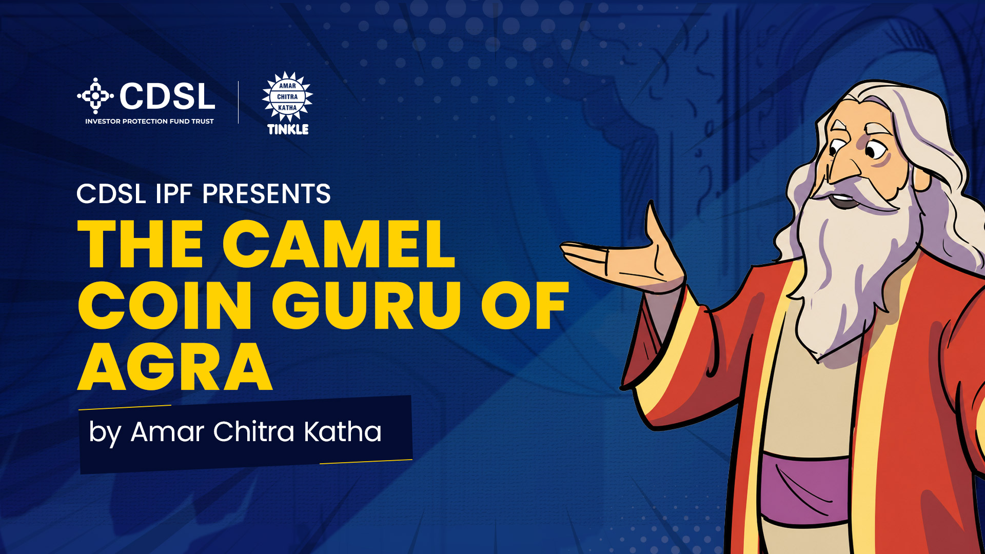 Cover page of The Camel Coin Guru Of Agra comic